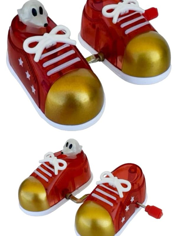 Raffi Mouse in Red Walking Shoes Windup