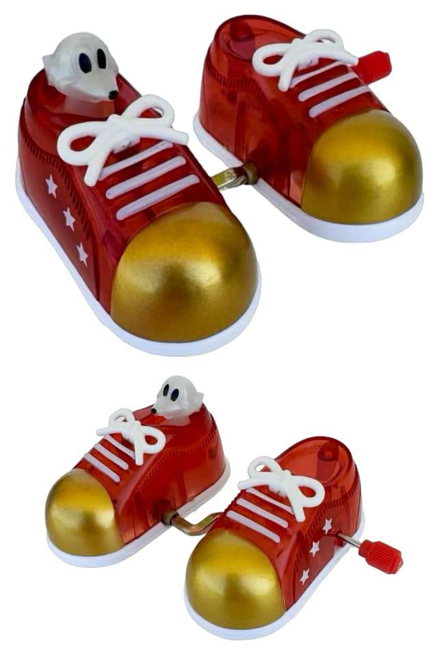 Raffi Mouse In Red Walking Shoes Windup