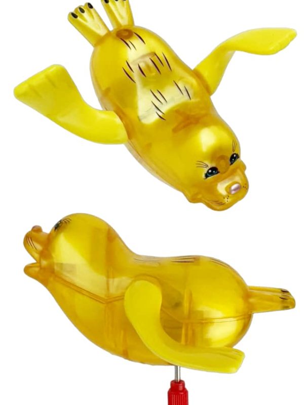 Saucy Swimming Seal Water Windup Yellow