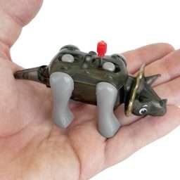 Tj Triceratops Windup Dinosaur Robot Grey