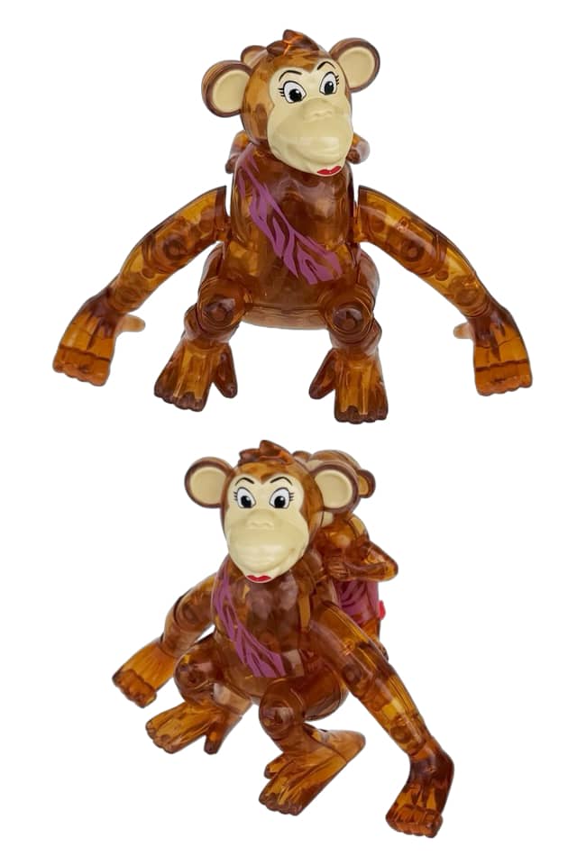 Mona Monkey Windup With Peekaboo Baby