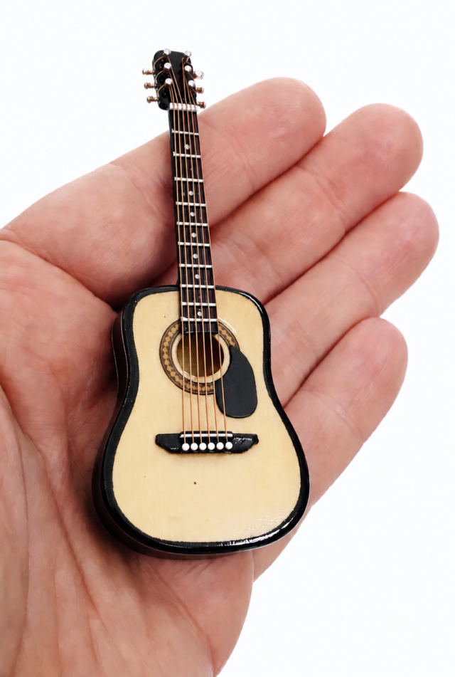 Classical Acoustic Wooden Guitar Magnet
