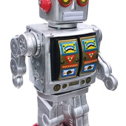 Christmas Robot Silver And Gold Robot Electric