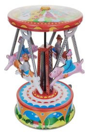 Kangaroo Hopping Jumping Windup Tin Toy