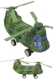 Rescue Helicopter Tin Toy Wind Up