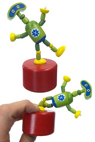 Goddard Green Robot Thumb Puppet