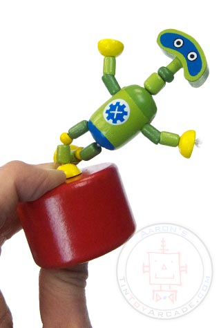 Goddard Green Robot Thumb Puppet