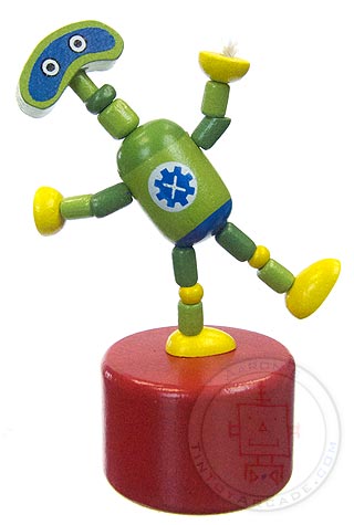 Goddard Green Robot Thumb Puppet
