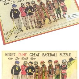 Great Baseball Puzzle Find Ninth Man 1920