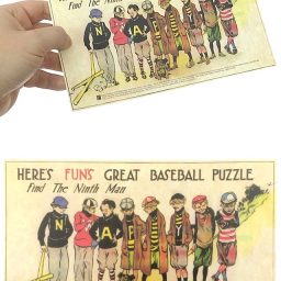 Great Baseball Puzzle Find Ninth Man 1920