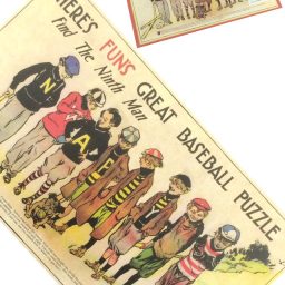 Great Baseball Puzzle Find Ninth Man 1920
