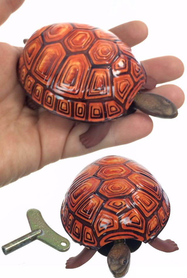 Walking Tortoise Tin Toy 1930 Original
