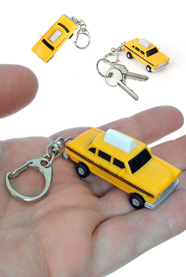 Taxi Led Keyring Lights And Honking