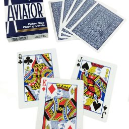 Aviator Playing Cards Blue Poker Size 1929