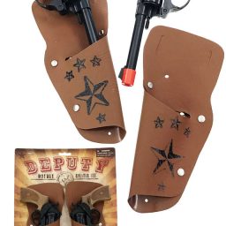 Deputy Sheriff Double Holster 8 Shot Ring Cap Gun Set