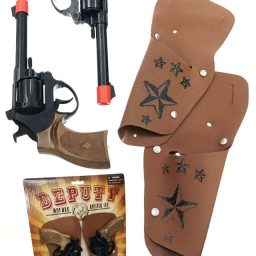 Deputy Sheriff Double Holster 8 Shot Ring Cap Gun Set