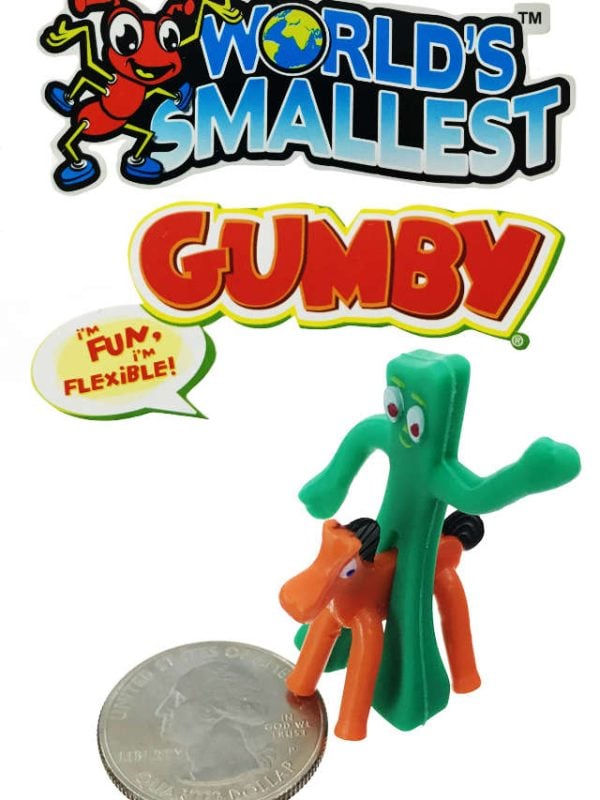 Gumby and Pokey Worlds Smallest Bendable (Open Package Used for Photography)