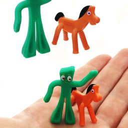 Gumby And Pokey Worlds Smallest Bendable (Open Package Used For Photography)