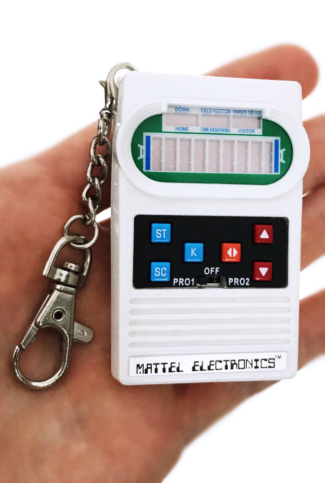 Mini Mattel Football Game Smallest 1977 (Open Package For Photography)