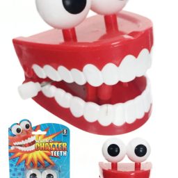 Jumbo Chattering Teeth Wind Up Large Eyes