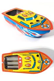 Tin Toy Boat Gold Boiler Pop Pop Kit