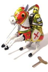 Kangaroo Hopping Jumping Windup Tin Toy