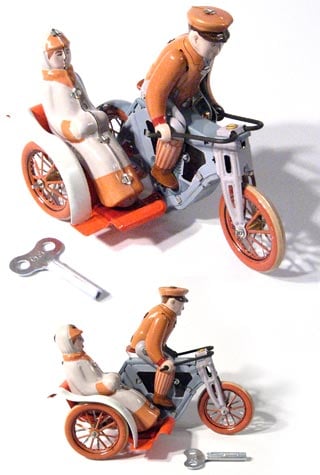 Old Fashioned Sidecar Motorcycle