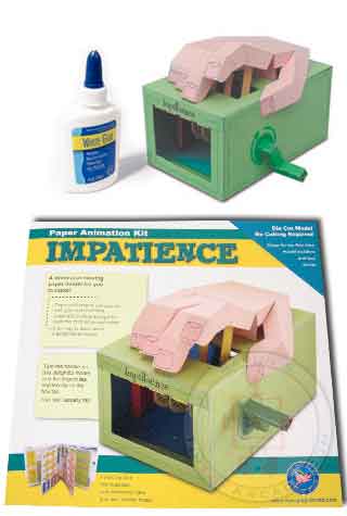 Impatience Hand Paper Wind up Kit (Glue Not Included)