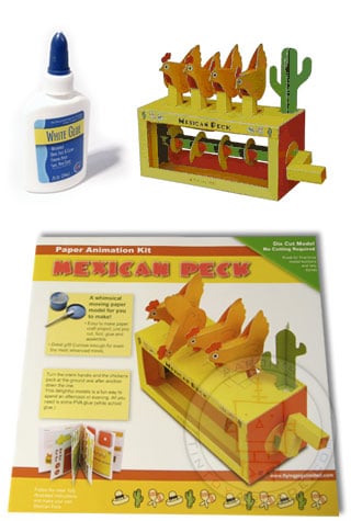 Mexican Peck Paper Wind up Kit (Glue Not Included)