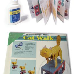 Cat Walk Paper Wind up Kit (Glue Not Included)