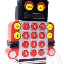 Robot Calculator (Open Package - Photography)