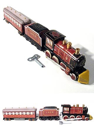 Tin Toy Train Classic Windup Pullman