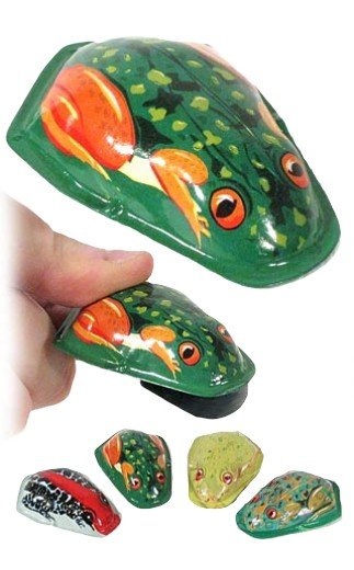 Deluxe Frog Clicker Tin Toy Treasure