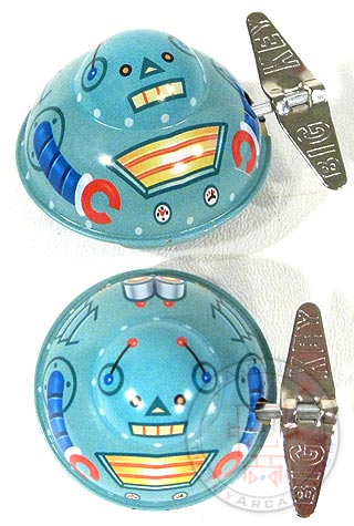 Robot UFO Wacky Windup Tin Toy