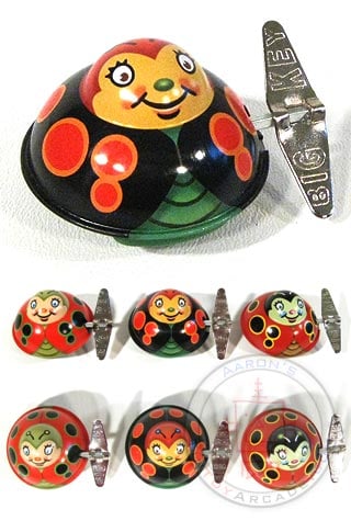 Ladybug Wacky Windup Happy Tin Toy (Includes One)