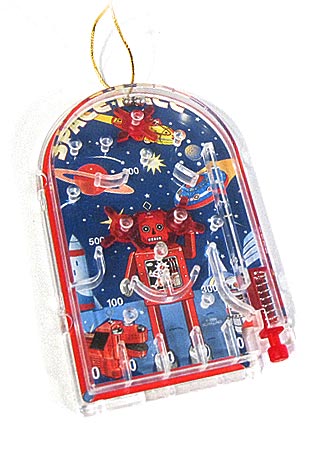 images Rocket Robot Pinball Ornament