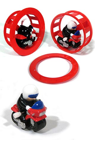 Motorcycle Acrobat on Wheel Wind Up