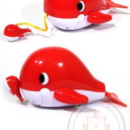 Large Whale Water Windup Pull String