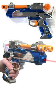 Atomic Alien Red Spinning Space Gun