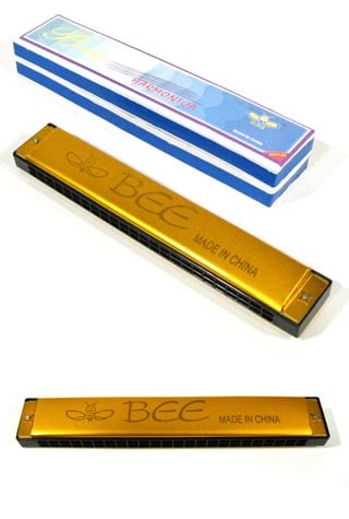 Golden Bee Harmonica 24 Holes