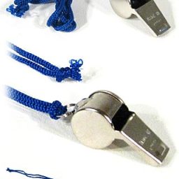 Referee Metal Whistle with Colored Cord