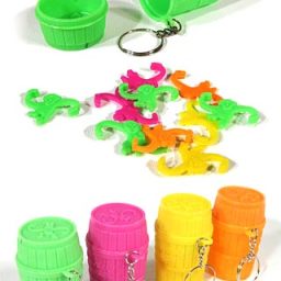 Monkeys in the Barrel Game Keychain (Includes One Keychain - Color Randomly selected)