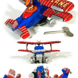 Looping Plane Tin Toy Windup Classic