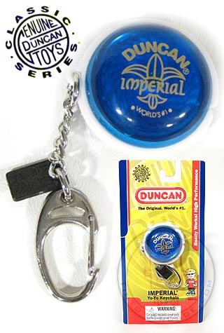 Duncan Imperial Yoyo Keychain Blue (Open Packaging for Photography)