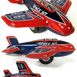 Space Jet Tin Friction Classic Toy Plane