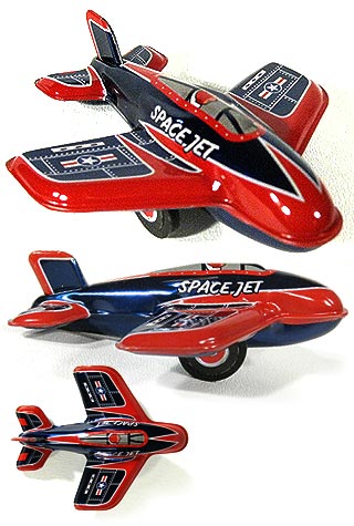 Space Jet Tin Friction Classic Toy Plane