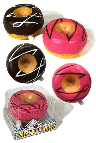 Striped Frosted Diner Donut Wind Up (Includes One)