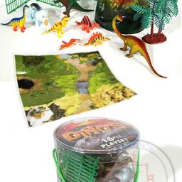 Dinosaurs Playset Plastic in Carry Case