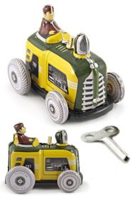 Green Tractor with Combine Harvester