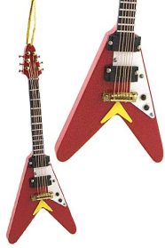 Black Electric Guitar Ornament